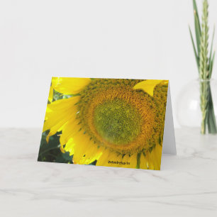 Carte de voeux tournesol : avoir une journée ensol