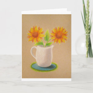 Carte de vœux Tournesols