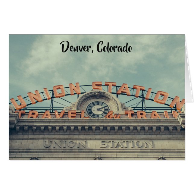 Carte de voeux toutes les occasions de Denver Unio (Devant horizontal)