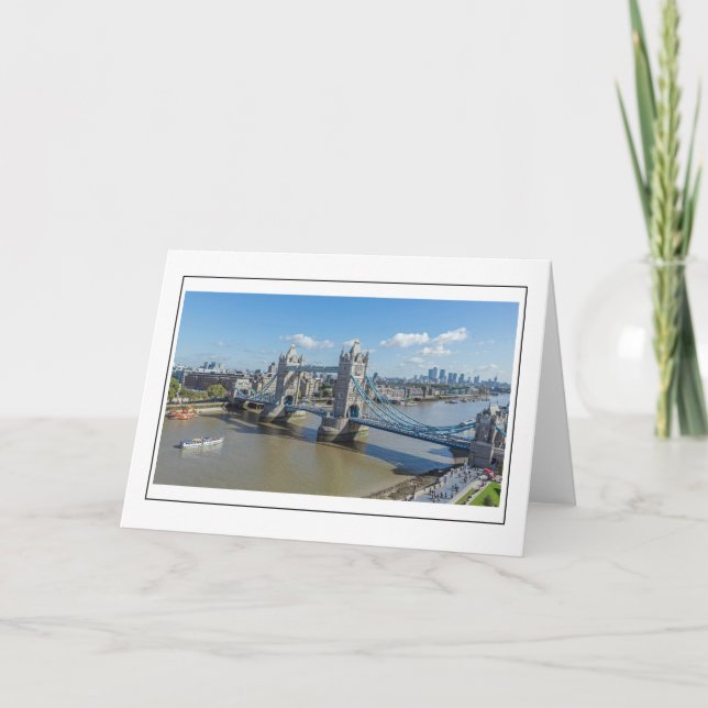 Carte de voeux Tower Bridge (Devant)
