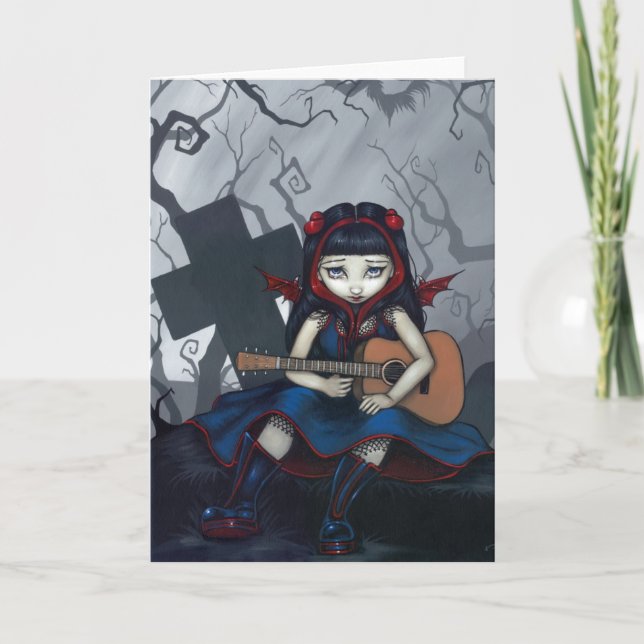 Carte de voeux "Triste Chanson" (Devant)