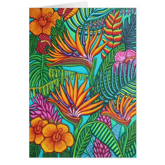 Carte de voeux Tropical Gems (Devant)