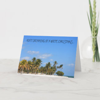 Carte de voeux Tropical Humoristique pour Noël