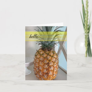 Carte de voeux Tropicale à l'ananas