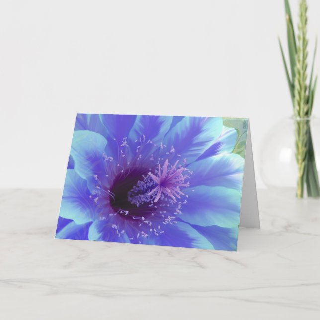 Carte de voeux tropicale de ketmie de fleur de (Devant)