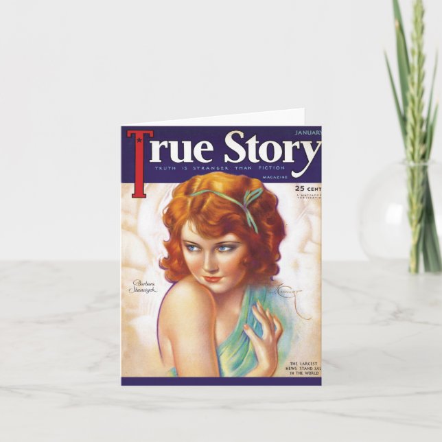 Carte de voeux True Story 1932 (Devant)