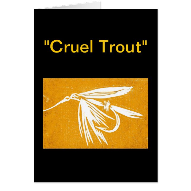Carte de voeux "Truite brute" (Devant)