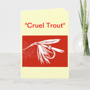 Carte de voeux "Truite brute"