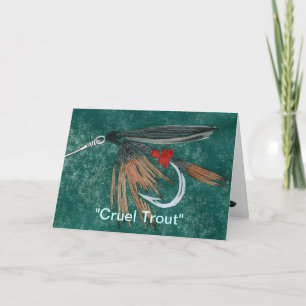 Carte de voeux "Truite brute"