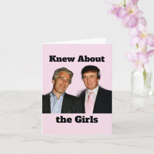 Carte de vœux Trump/Connaissait les filles
