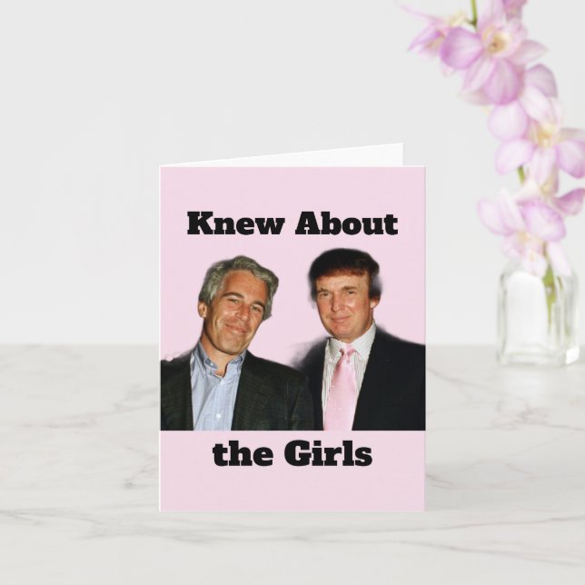Carte de vœux Trump/Connaissait les filles (Orchidée)