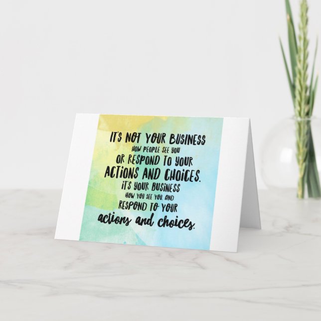 Carte de vœux - Tu fais toi, chéri (Devant)