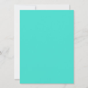 Carte de voeux Turquoise pour les messages personn