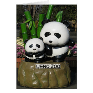 Carte de voeux Ueno Zoo Panda