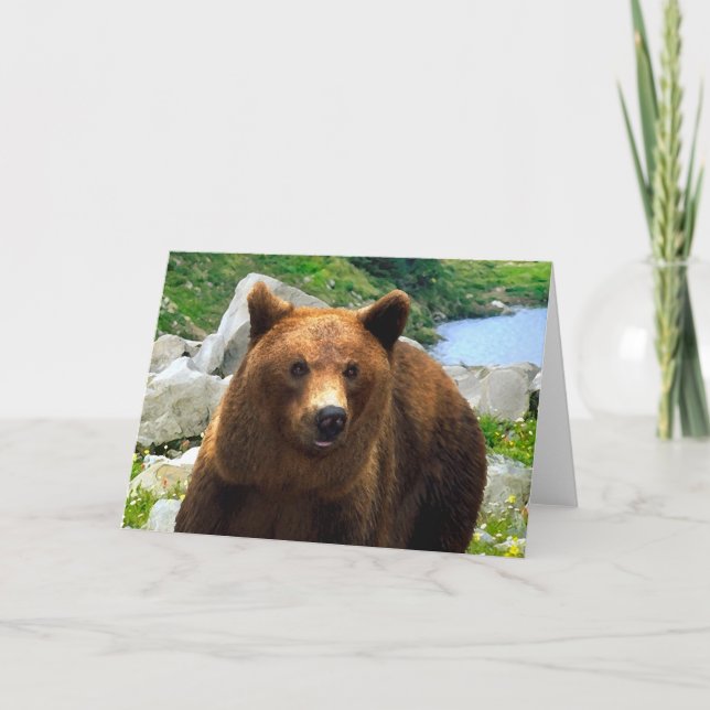 Carte de voeux "Un ours nommé Buddy" (Devant)