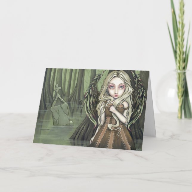 Carte de voeux "Un Tombeau dans le marais" (Devant)