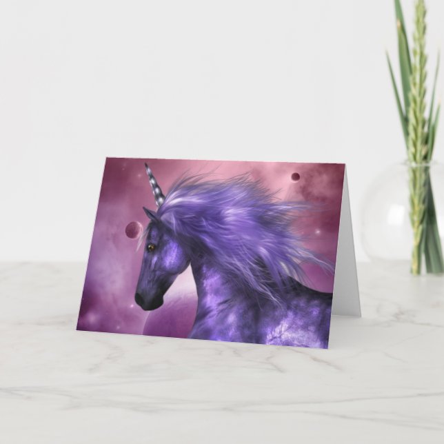 Carte de voeux Unicorn (Devant)