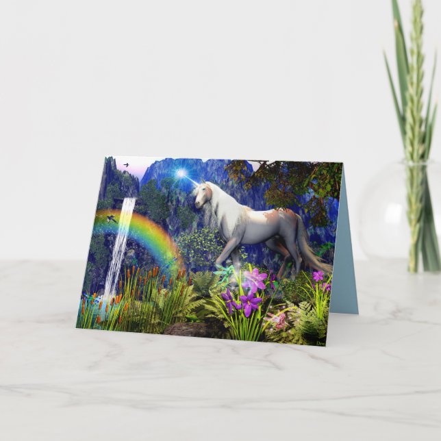 Carte de voeux Unicorn Dream par Dreamflame 5D (Devant)