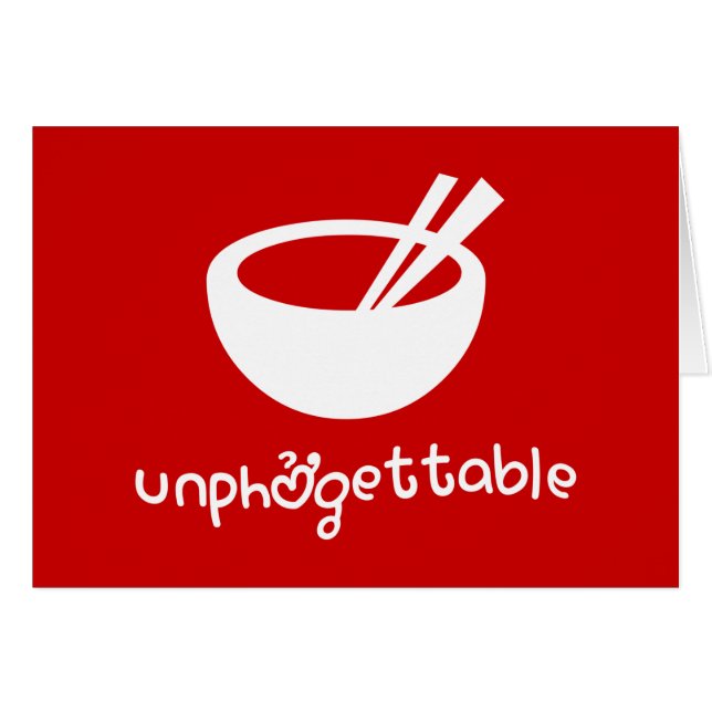 Carte de voeux Unphở gettable (Devant horizontal)