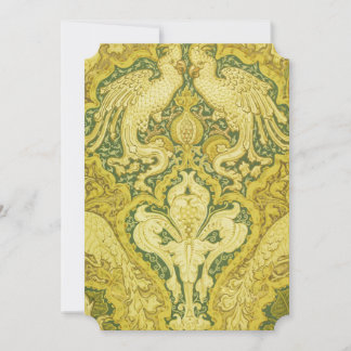 Carte de vœux V&A Cacatoès doré