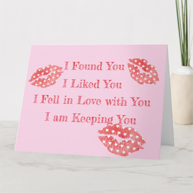 Carte de voeux Valentin (Devant)