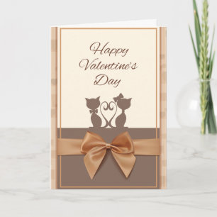Carte de voeux Valentine Cats