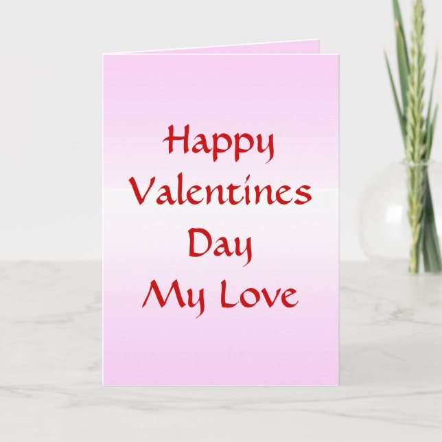 Carte de voeux Valentine & Ecriture Design (Devant)