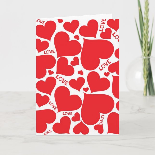 Carte de voeux Valentines (Devant)