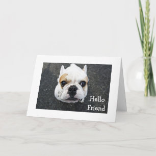 Carte de vœux - Vers pour un ami Bulldog