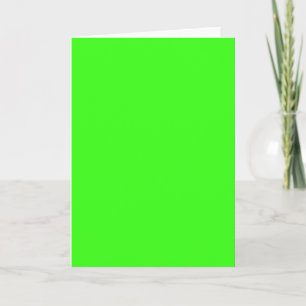 Carte de vœux vert néon