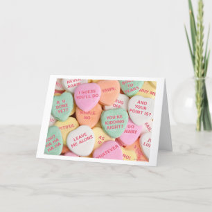 Carte de voeux verte "de bonbons amers" à Weenii