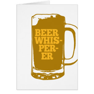 Carte de voeux Vertical Beer Whisperer Mug