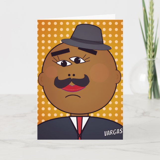 Carte de vœux verticale QUICKDRAW (Devant)