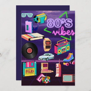 Carte de voeux Vibe des années 80