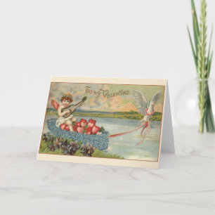 Carte de voeux Victorian Cupid Valentine's Day