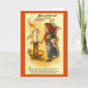 Carte de voeux Victorian Fortune Telling Halloween
