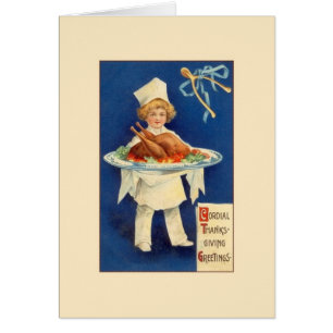 Carte de voeux Victorian Thanksgiving