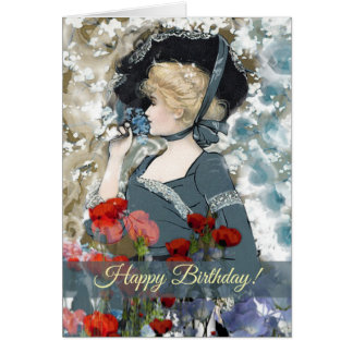 Carte de voeux victorienne de Madame Custom