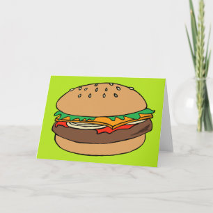 Carte de voeux vide Hamburger