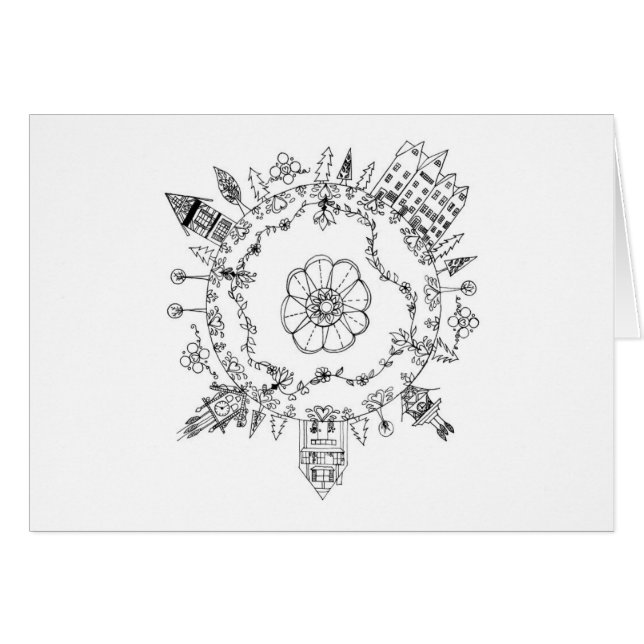 Carte de voeux vierge (Devant horizontal)
