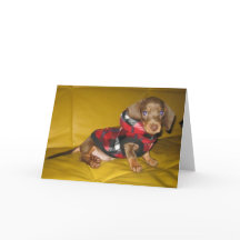 Carte de voeux vierge à chiot mignonne