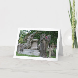 Carte de voeux vierge : Angles avec fleurs