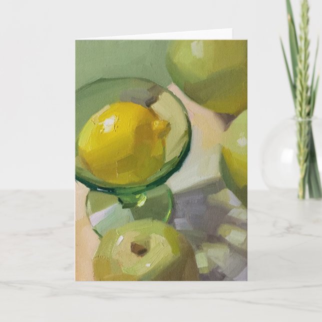 Carte de voeux vierge, art original de Sarah Sedwi (Devant)