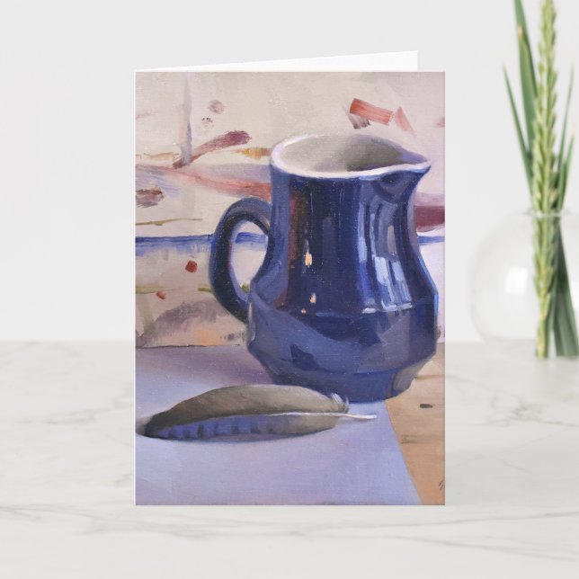 Carte de voeux vierge, art original de Sarah Sedwi (Devant)