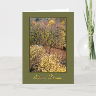 Carte de voeux vierge 'Autumn Dreams'