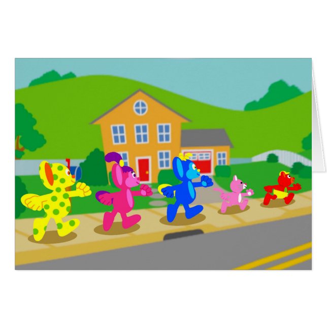 Carte de voeux vierge Aventure (Devant horizontal)