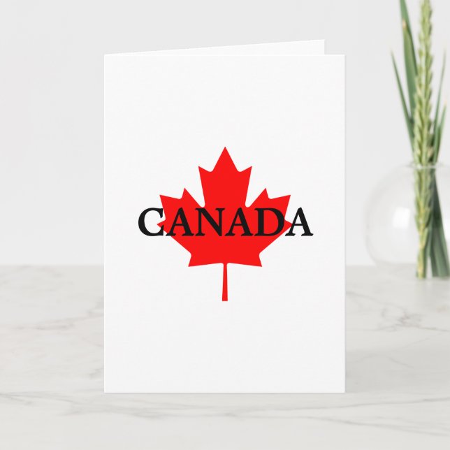 Carte de vœux vierge CANADA (Devant)