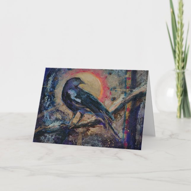 Carte de voeux vierge Corbeau Messenger (Devant)
