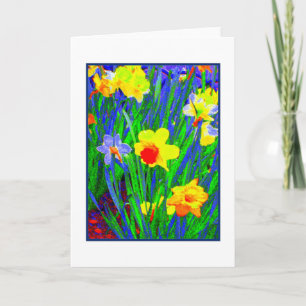 Carte de vœux vierge 'Daffodils'
