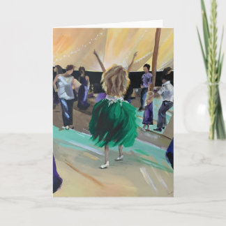 Carte de voeux vierge Danser Mariage Peinture fill